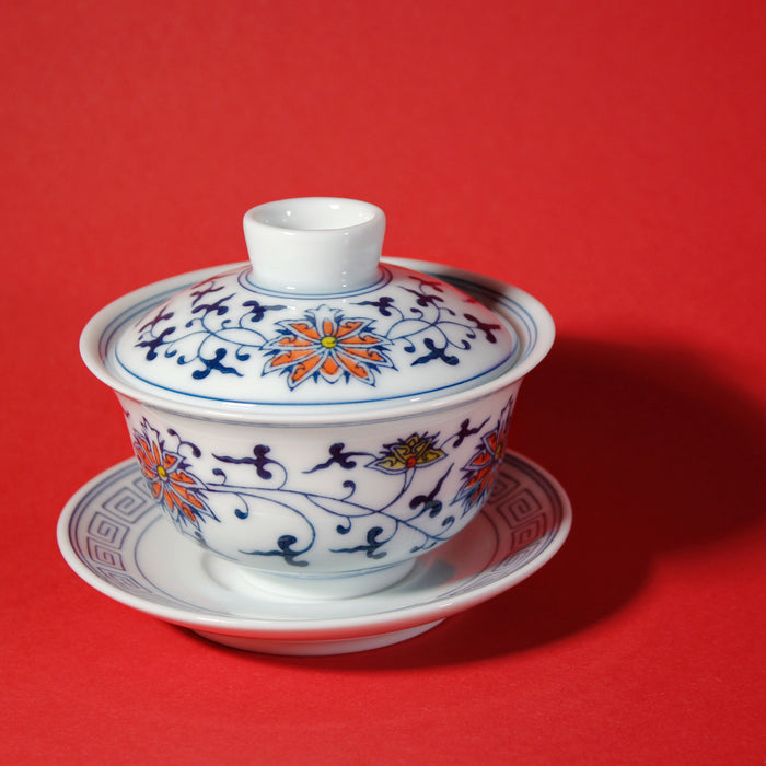 Fire flower gaiwan for gongfu tea