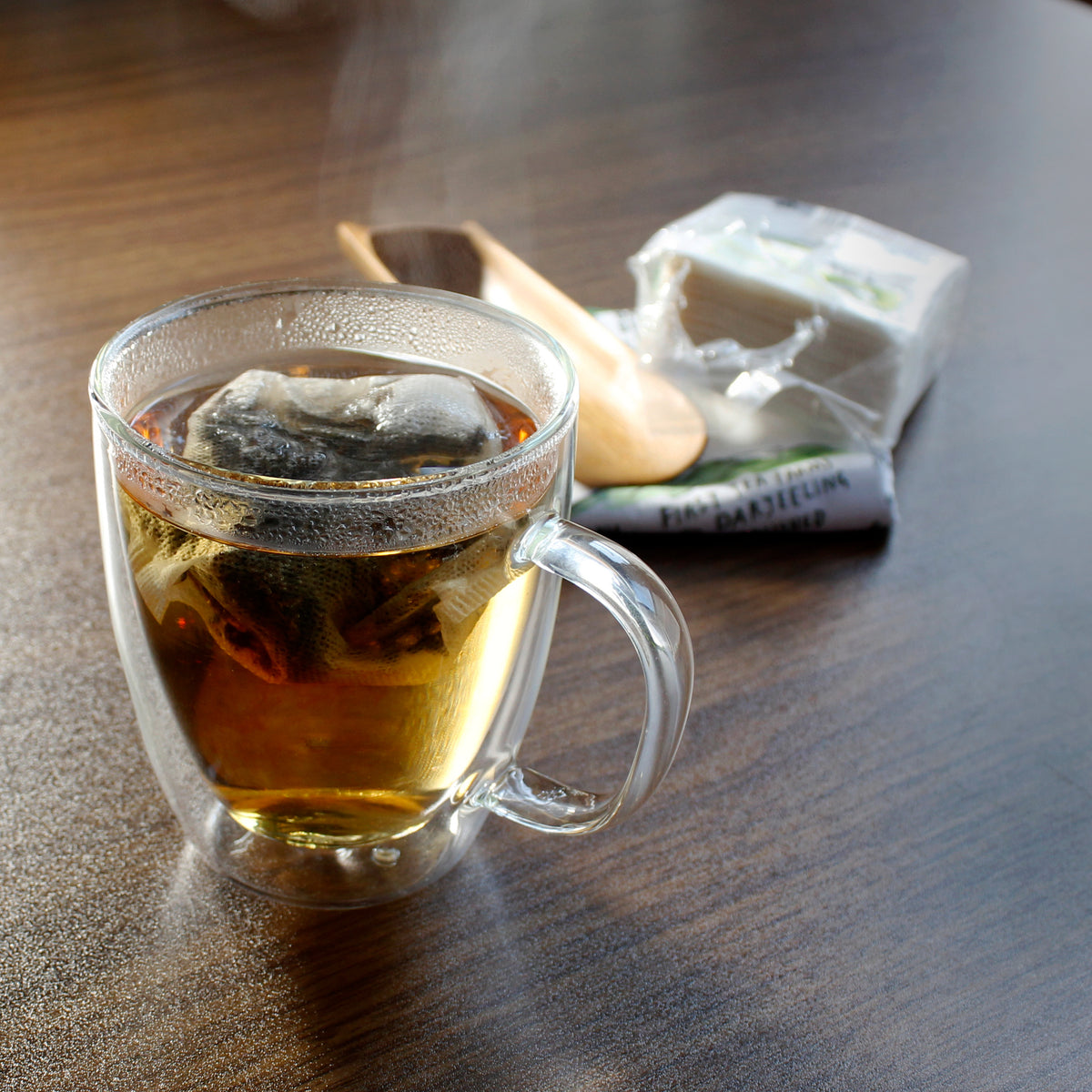 Japanese Cotton Teabags (60 count) - steeping
