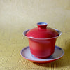 Red gaiwan for gong fu tea