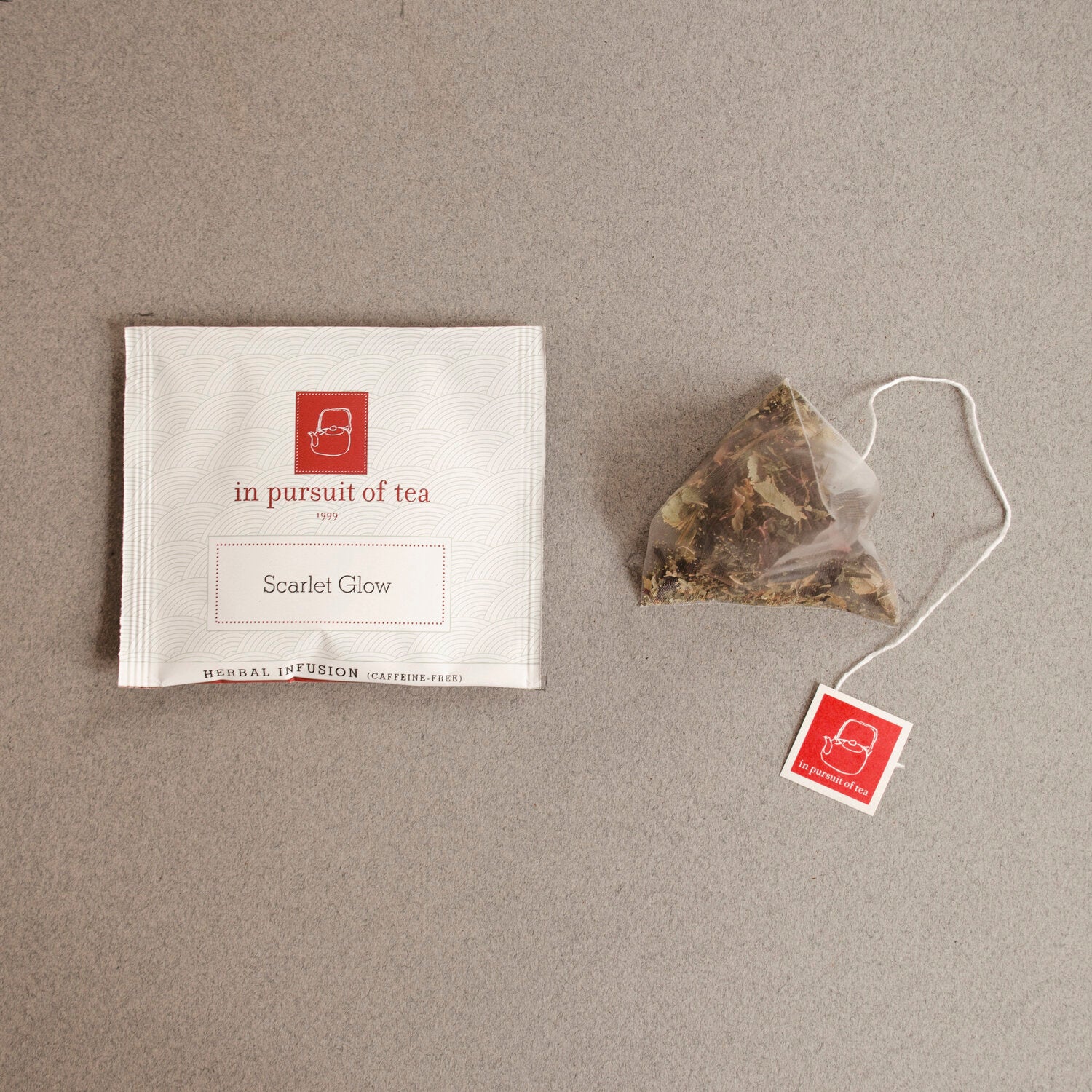 Scarlet Glow Teabags envelope