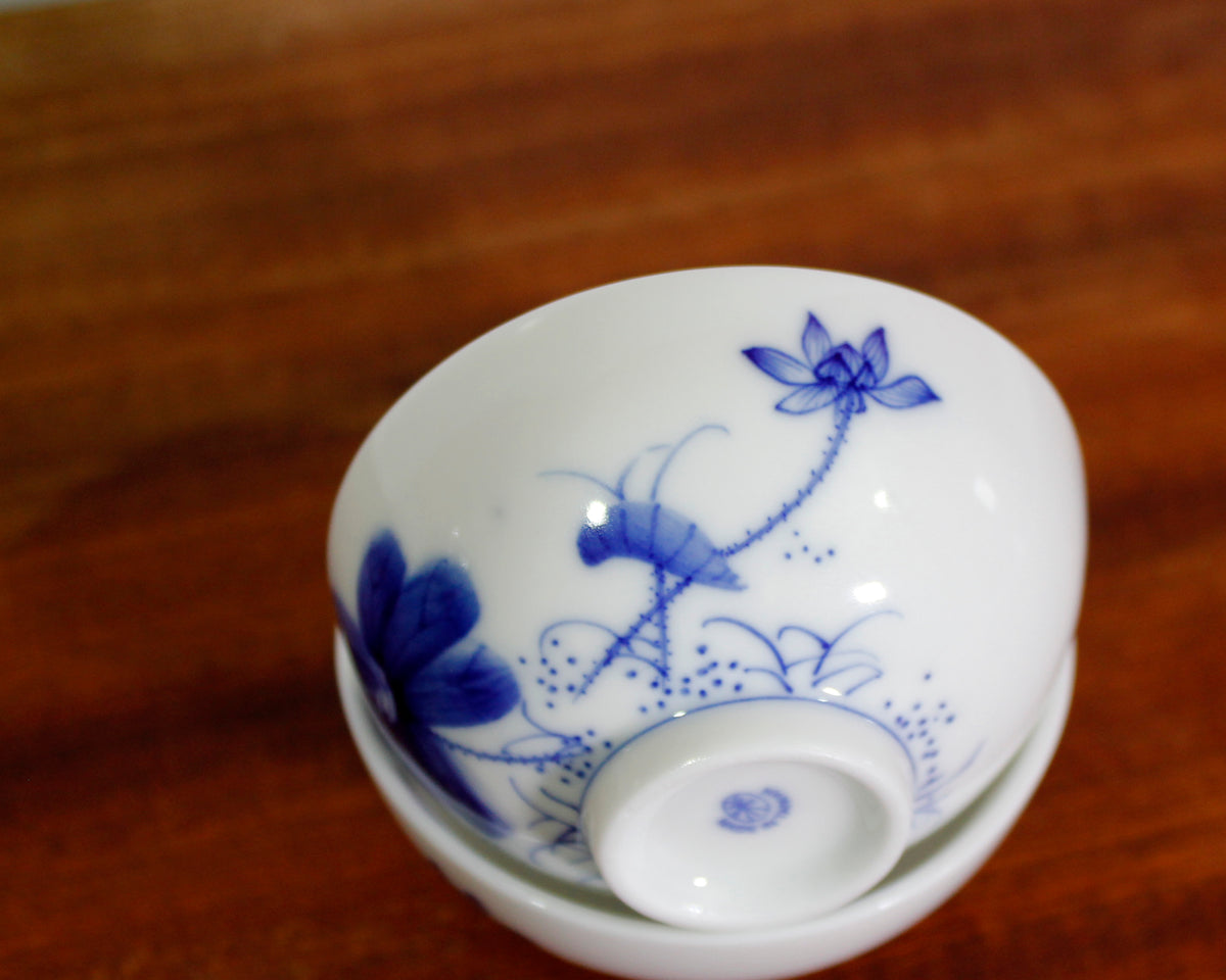 Blue Flower Cups