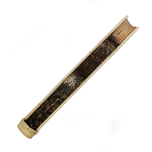 Horse Shu Pu-erh Bamboo Stick, 2017 unwrapped