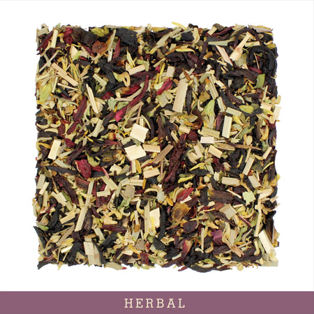 Scarlet Glow Caffeine Free Herbal Tea, Hibiscus and Lemon Verbena