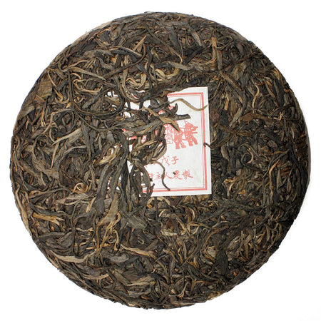Tsunami Daxue Bingcha Pu-erh Tea unwrapped