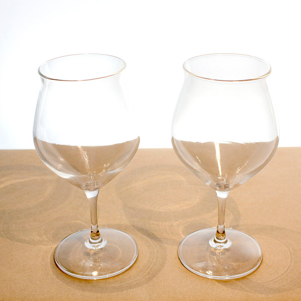 Tulip-Stem Tea Glasses, Set of Two (10 oz)