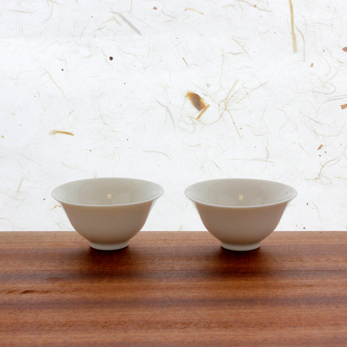 White Porcelain Cups, Set of Two (1 oz)