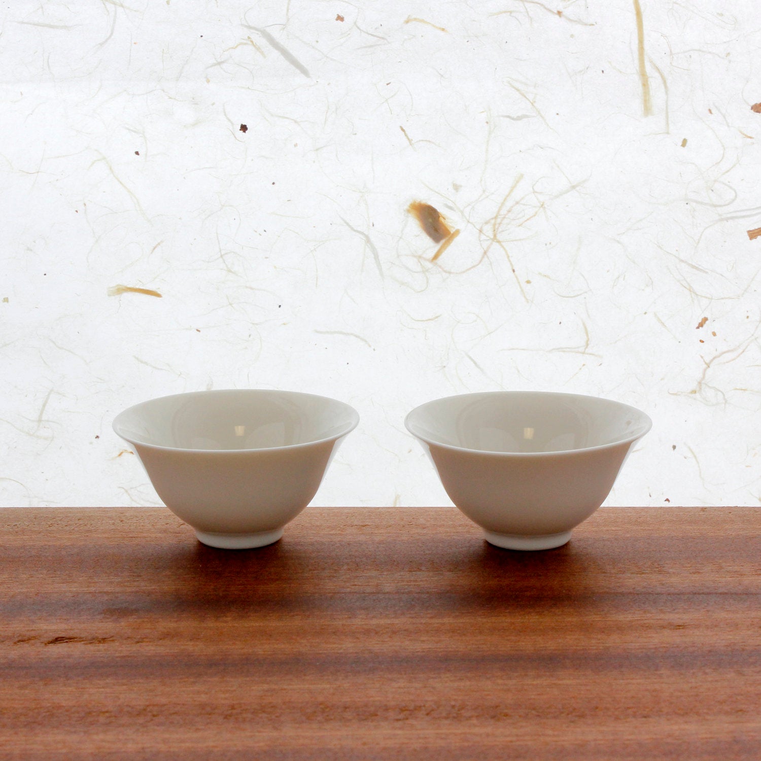 White Porcelain Cups, Set of Two (1 oz)